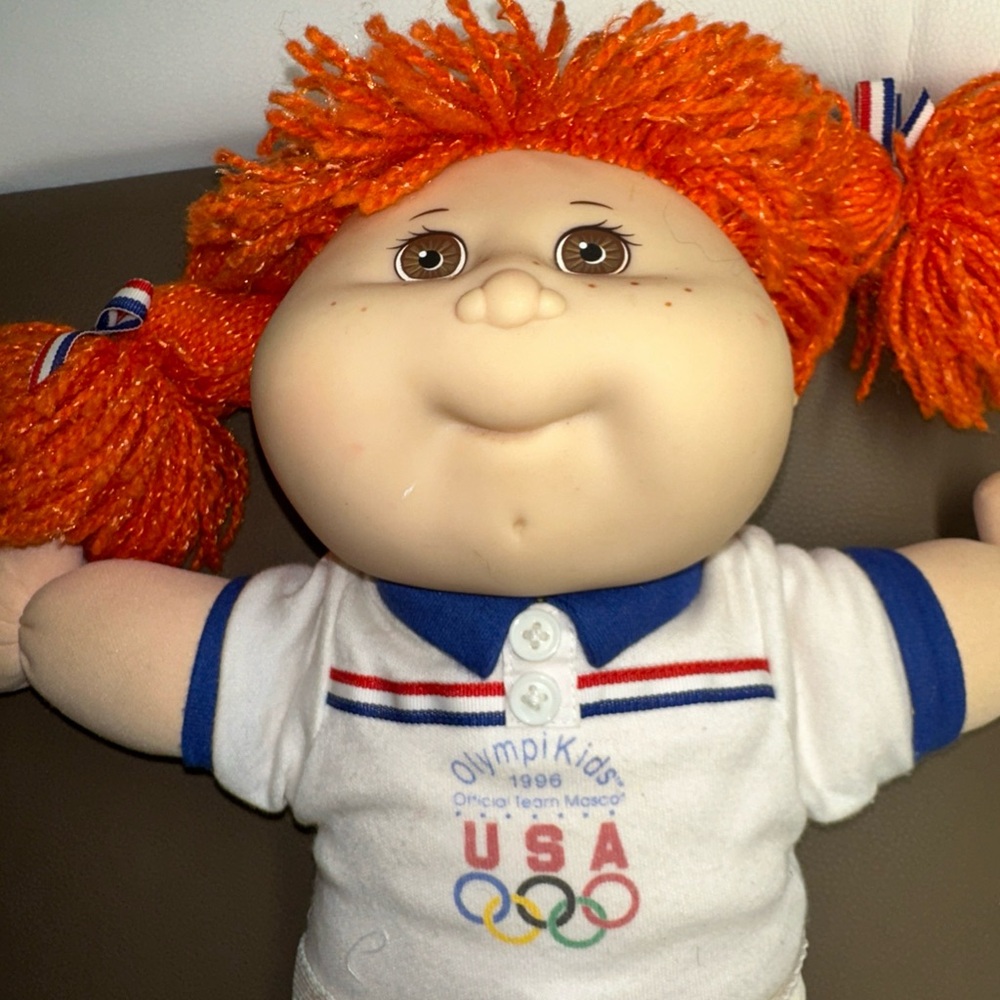 1996 Olympi Kids Cabbage Patch Tennis USA OLYMPIC'S Official Team Mascot Plush